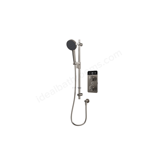 Aqualisa S2 Smart Shower w/ Controller & Adjustable Handset LP - Gunmetal Grey