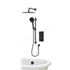 Aqualisa S2 Smart Shower w/ Controller; Adjustable Handset / Kit & Fixed Ceiling Head HP - Matt Black