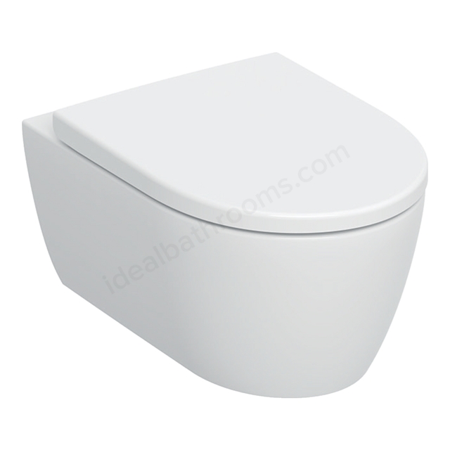 Geberit iCon Wall-Hung TurboFlush Toilet & Soft-Close Seat Boxed Pack