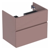 Geberit Aniara 2-Drawer Basin Cabinet 750mmW; Rusty Red Matt Silk
