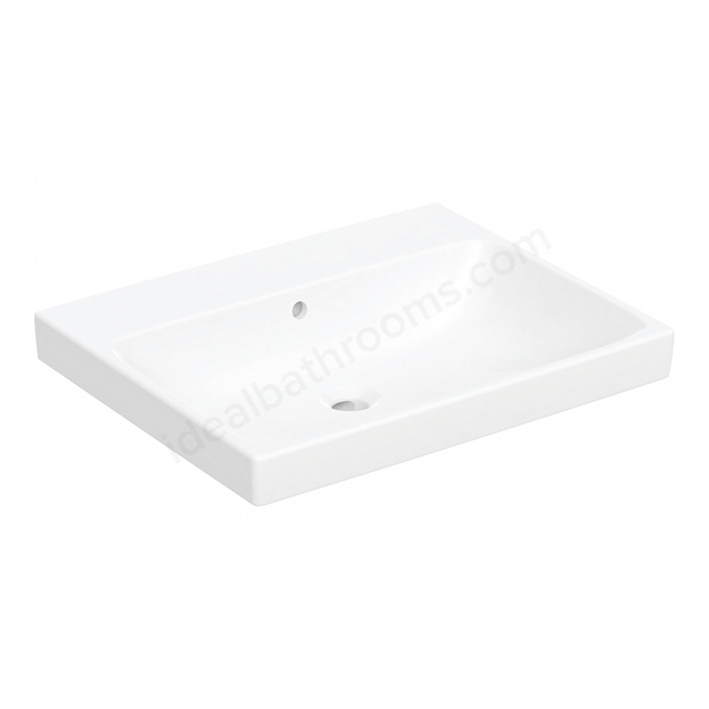 Geberit Aniara Basin 600mmW with Overflow, No Tap-Hole