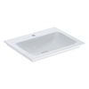 Geberit Aniara Slim-Rim Vanity Basin 600mmW with Tap-Hole, No Overflow