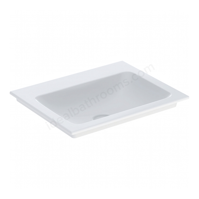 Geberit Aniara Slim-Rim Vanity Basin 600mmW with No Tap-Hole or Overflow