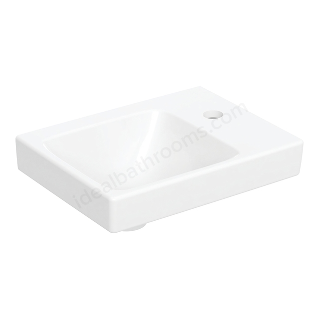 Geberit Aniara Handrinse Basin 380mmW with Right Taphole, No Overflow