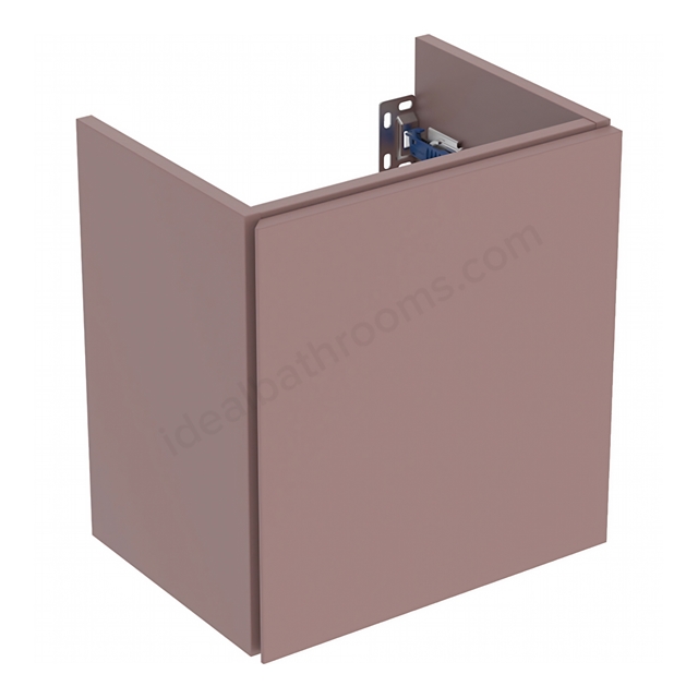 Geberit Aniara 1-Door Compact Cabinet for Handrinse Basin 380mmW; Rusty Red Matt Silk