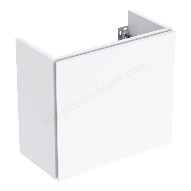 Geberit Aniara 1-Door Compact Cabinet for Handrinse Basin 460mm; Gloss White Silk