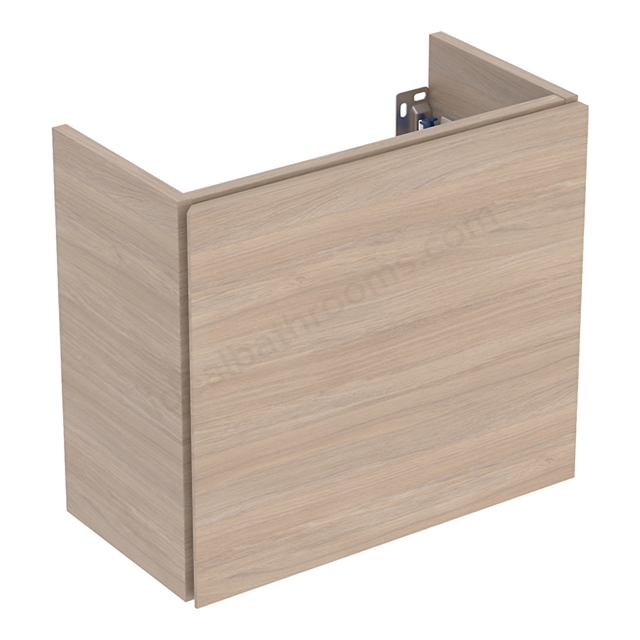 Geberit Aniara 1-Door Compact Cabinet for Handrinse Basin 460mm; Oak Melamine
