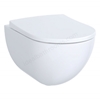 Geberit Aniara Rimless Wall-Hung Pan & Soft Close, Quick Release Seat Pack