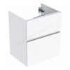 Geberit Aniara 2-Drawer Basin Cabinet 550mmW; Gloss White Silk