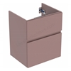 Geberit Aniara 2-Drawer Basin Cabinet 550mmW; Rusty Red Matt Silk