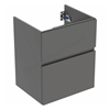 Geberit Aniara 2-Drawer Basin Cabinet 550mmW; Lava Matt Silk