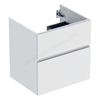 Geberit Aniara 2-Drawer Basin Cabinet 600mmW; Matt White Silk