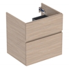 Geberit Aniara 2-Drawer Basin Cabinet 600mmW; Oak Melamine