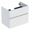 Geberit Aniara 2-Drawer Basin Cabinet 750mmW; Matt White Silk
