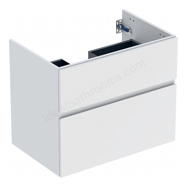 Geberit Aniara 2-Drawer Basin Cabinet 750mmW; Matt White Silk