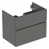 Geberit Aniara 2-Drawer Basin Cabinet 750mmW; Lava Matt Silk