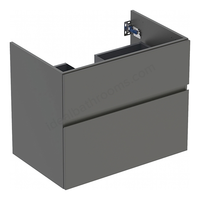 Geberit Aniara 2-Drawer Basin Cabinet 750mmW; Lava Matt Silk