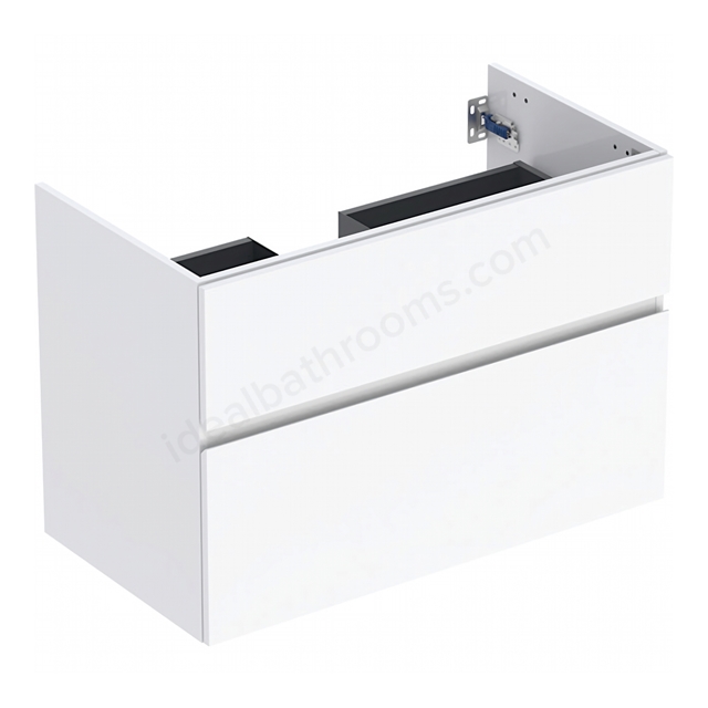 Geberit Aniara 2-Drawer Basin Cabinet 900mmW; Gloss White Silk
