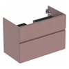 Geberit Aniara 2-Drawer Basin Cabinet 900mmW; Rusty Red Matt Silk