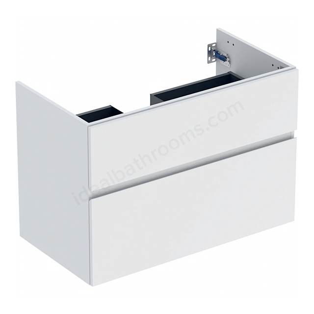 Geberit Aniara 2-Drawer Basin Cabinet 900mmW; Matt White Silk