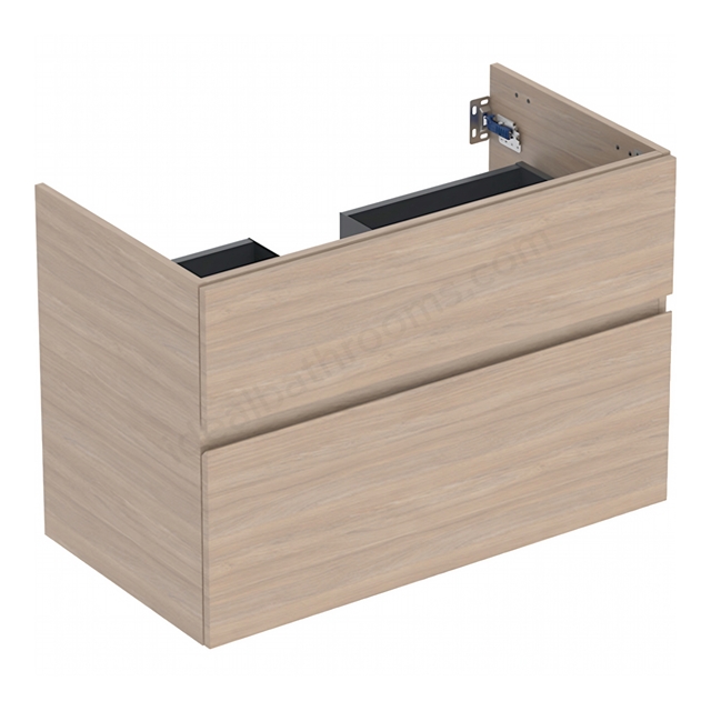 Geberit Aniara 2-Drawer Basin Cabinet 900mmW; Oak Melamine