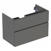 Geberit Aniara 2-Drawer Basin Cabinet 900mmW; Lava Matt Silk