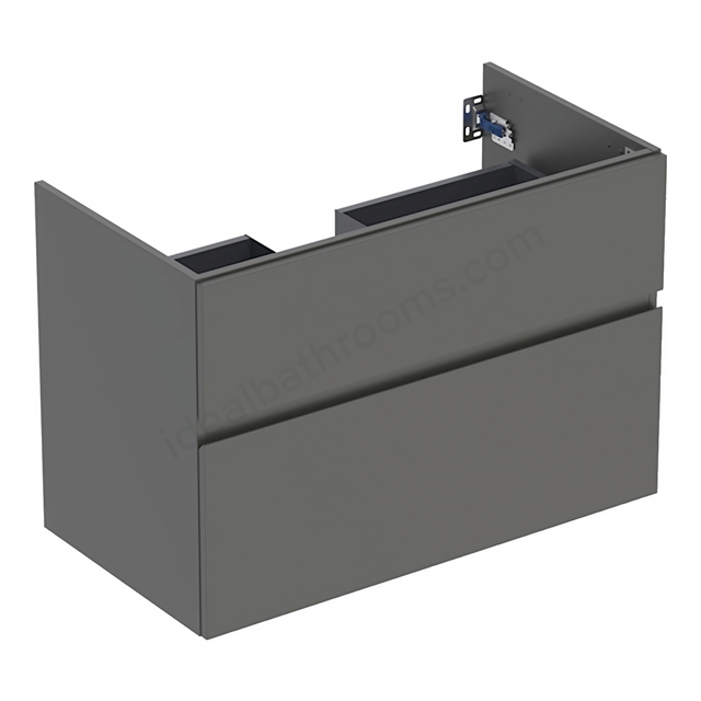 Geberit Aniara 2-Drawer Basin Cabinet 900mmW; Lava Matt Silk