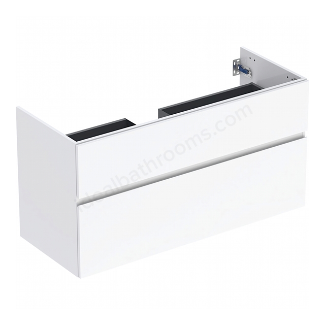 Geberit Aniara 2-Drawer Basin Cabinet 1200mmW; Gloss White Silk