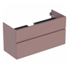 Geberit Aniara 2-Drawer Basin Cabinet 1200mmW; Rusty Red Matt Silk