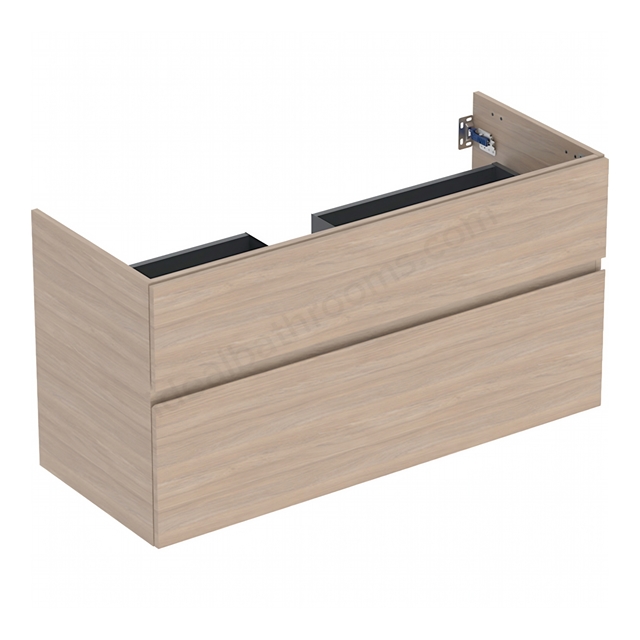 Geberit Aniara 2-Drawer Basin Cabinet 1200mmW; Oak Melamine