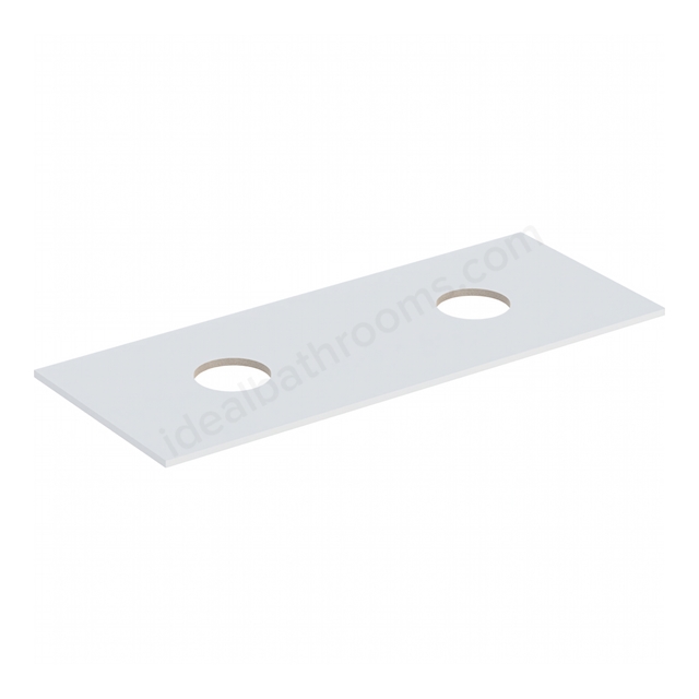 Geberit Aniara 1188mmW Washtop, Matt White Silk, Left & Right Cut-Out