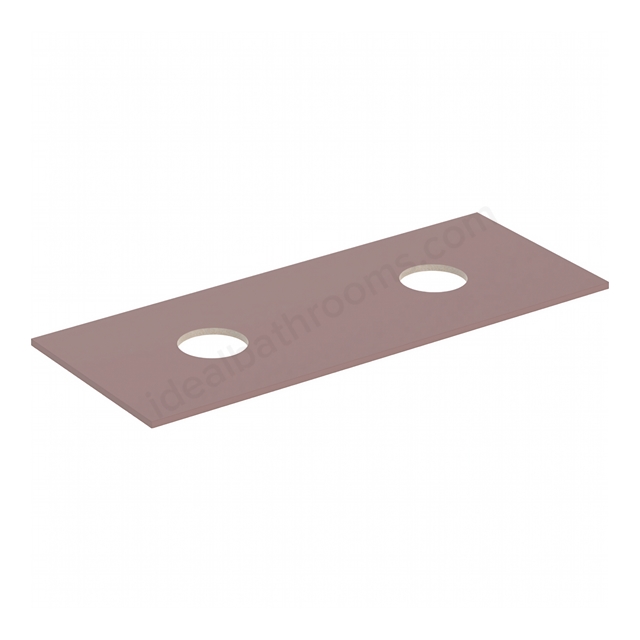 Geberit Aniara 1188mmW Washtop, Rusty Red Matt Silk, Left & Right Cut-Out