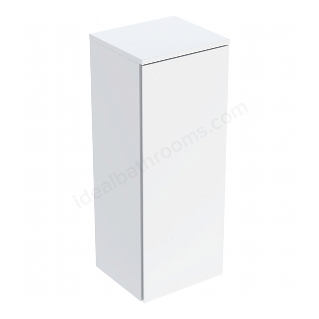 Geberit Selnova Square 1-Door Medium Cabinet; 330mmW x 850mmH; Gloss White Silk