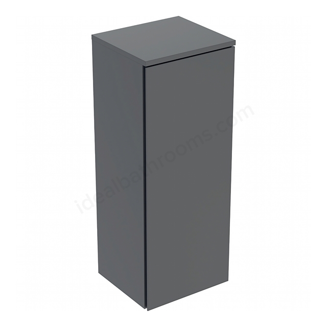 Geberit Selnova Square 1-Door Medium Cabinet; 330mmW x 850mmH; Lava Silk Matt