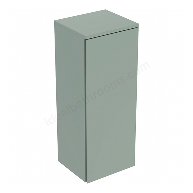 Geberit Selnova Square 1-Door Medium Cabinet; 330mmW x 850mmH; Sage Green Silk Matt