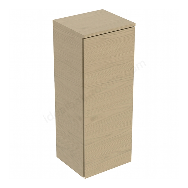 Geberit Selnova Square 1-Door Medium Cabinet; 330mmW x 850mmH; Oak Melamine