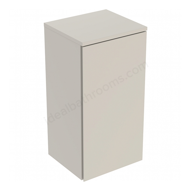 Geberit Selnova Square 1-Door Side Cabinet; 330mmW x 650mmH; Sand Silk Matt