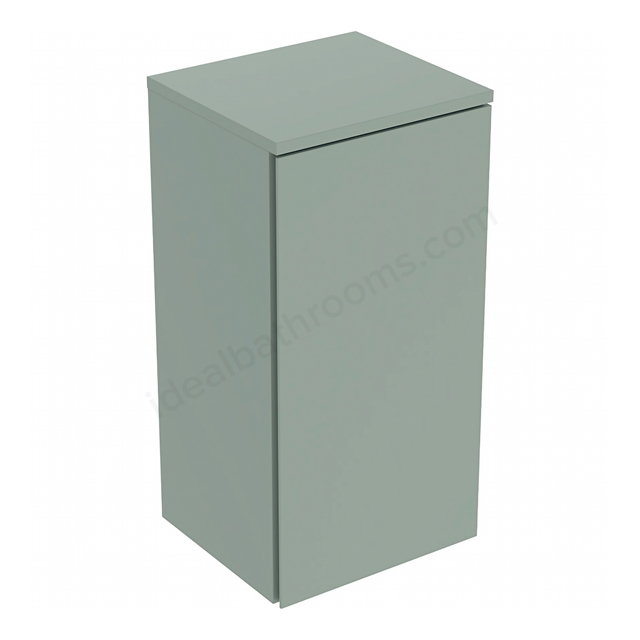 Geberit Selnova Square 1-Door Side Cabinet; 330mmW x 650mmH; Sage Green Silk Matt
