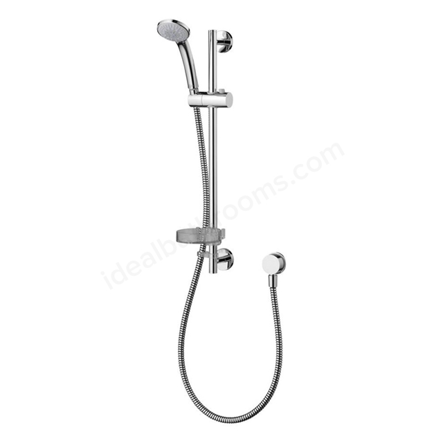 Ideal Standard IDEALRAIN S3 Shower Kit -3 Function Handspray Rail Hose & Soap Dish; Chrome