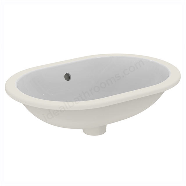 Armitage Shanks Marlow 21 Oval 550mm Under-Countertop No Taphole Basin With Overflow