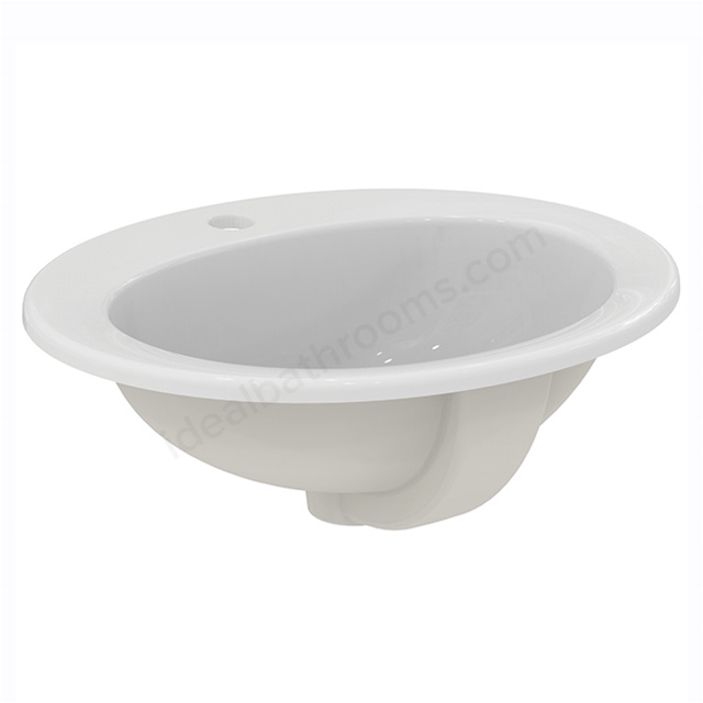 Armitage Shanks Sandringham 21 500mm Countertop Basin With 1 Taphole And Overflow, No Chainstay Hole