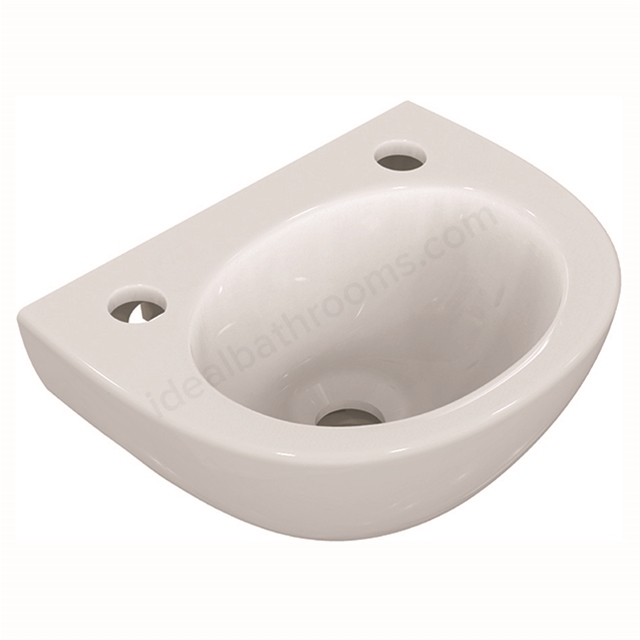 Armitage Shanks Sandringham 21 350mm Handrinse Basin With 2 Tapholes, No Overflow Or Chainstay Hole