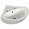 Armitage Shanks Sandringham 21 480mm Corner Basin With 2 Tapholes, Overflow And Chainstay Hole