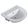 Armitage Shanks Sandringham 21 500mm Semi-Countertop Basin With 2 Tapholes, Overflow And Chainstay Hole