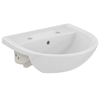 Armitage Shanks Sandringham 21 500mm Semi-Countertop Basin With 2 Tapholes And Overflow, No Chainstay Hole