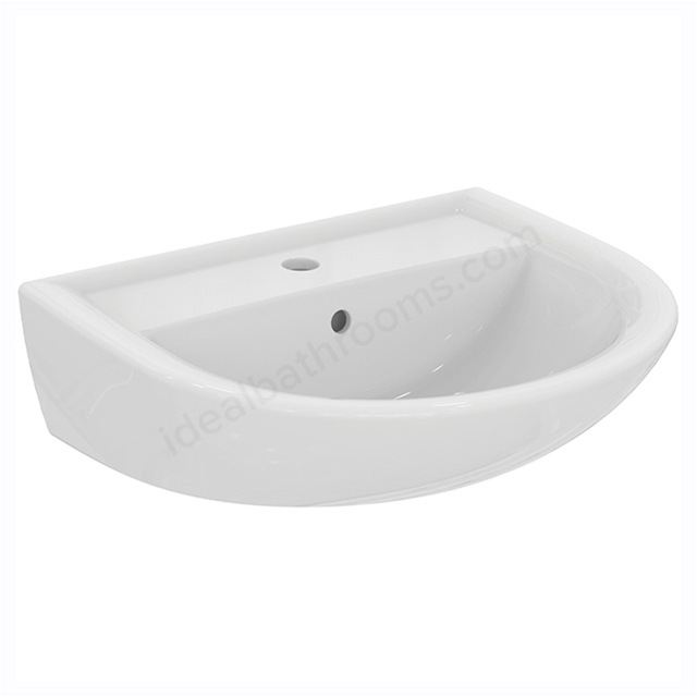 Armitage Shanks Sandringham 21 550mm Pedestal Basin With 1 Taphole And Overflow, No Chainstay Hole