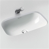 Armitage Shanks Contour 21 500mm Under-Countertop No Taphole Basin With Overflow, Unglazed Rim