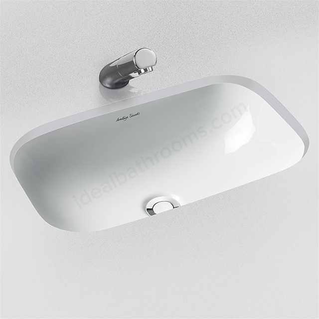 Armitage Shanks Contour 21 500mm Under-Countertop No Taphole Basin With Overflow, Unglazed Rim