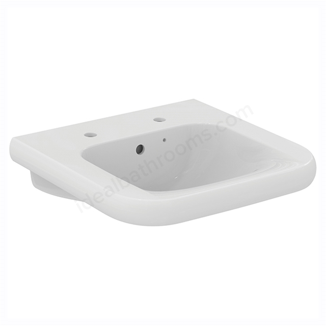 Armitage Shanks Contour 21 600mm Accessible Basin With 2 Tapholes, Overflow And Chainstay Hole