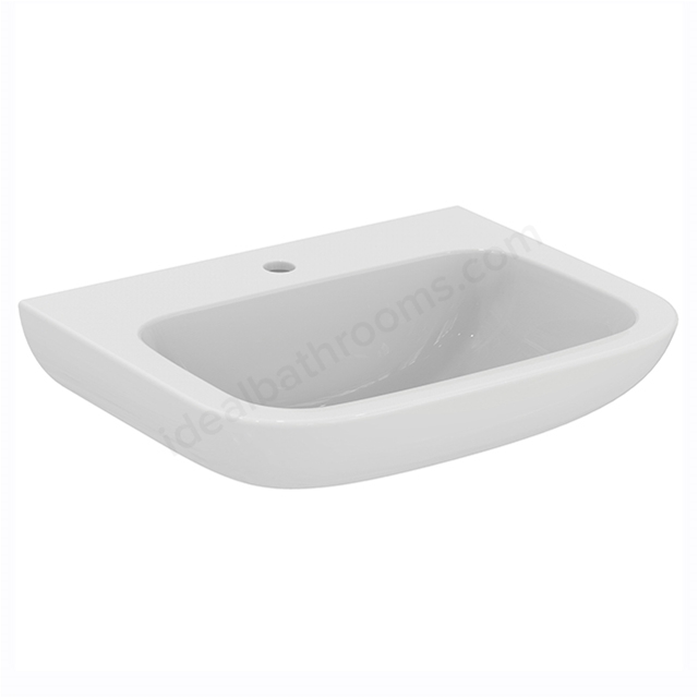 Armitage Shanks Portman 21 600mm Basin With 1 Taphole, No Overflow Or Chainstay Hole